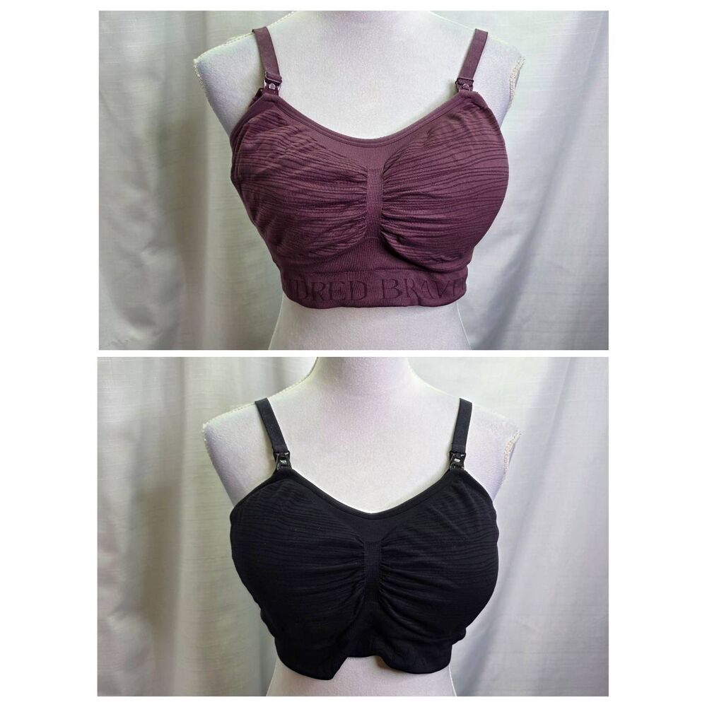 Kindred Bravely Sublime Hands Free Pumping and Nursing Bra Bundle Size XL